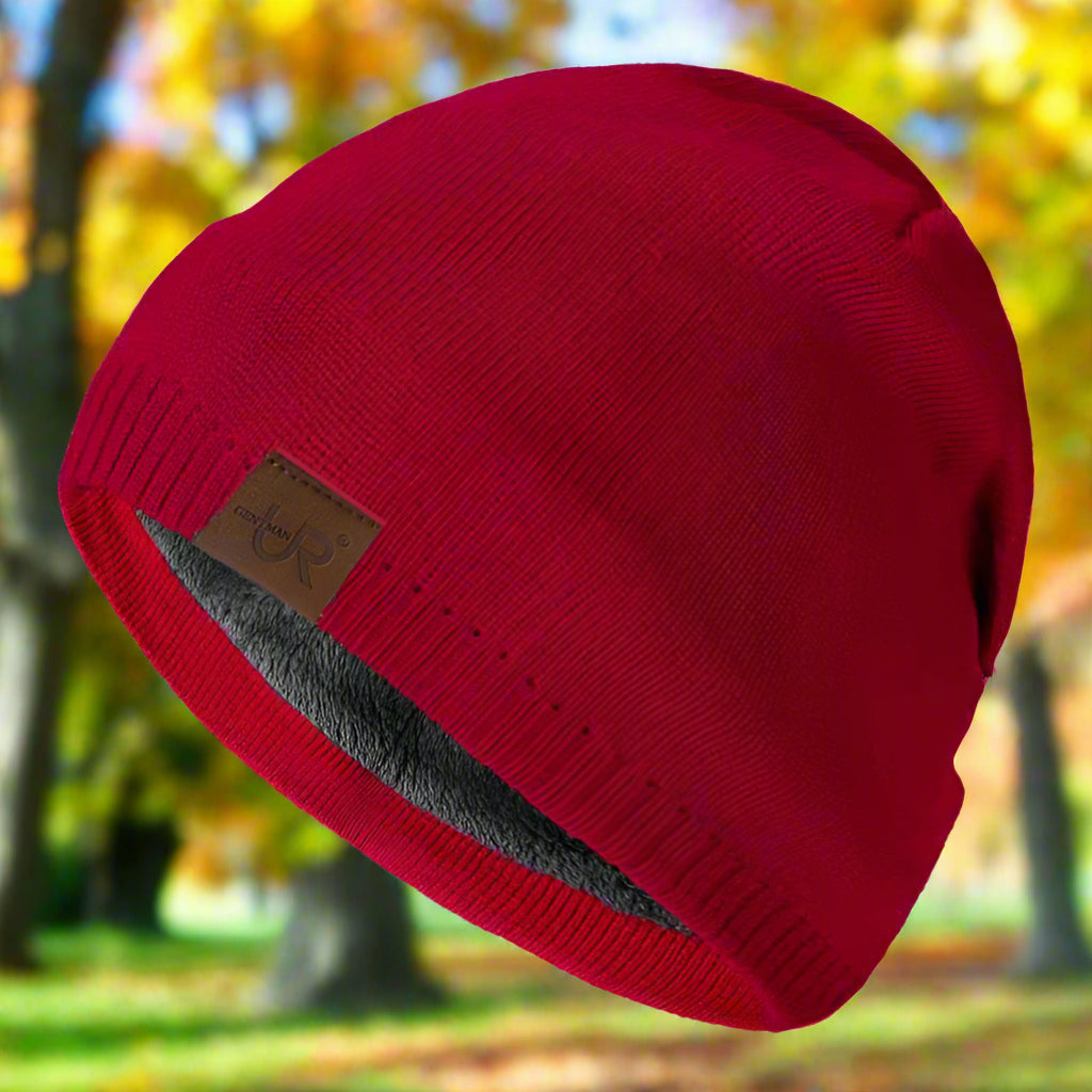 Unisex Knitted Beanie – Warm Lined for Fall & Winter