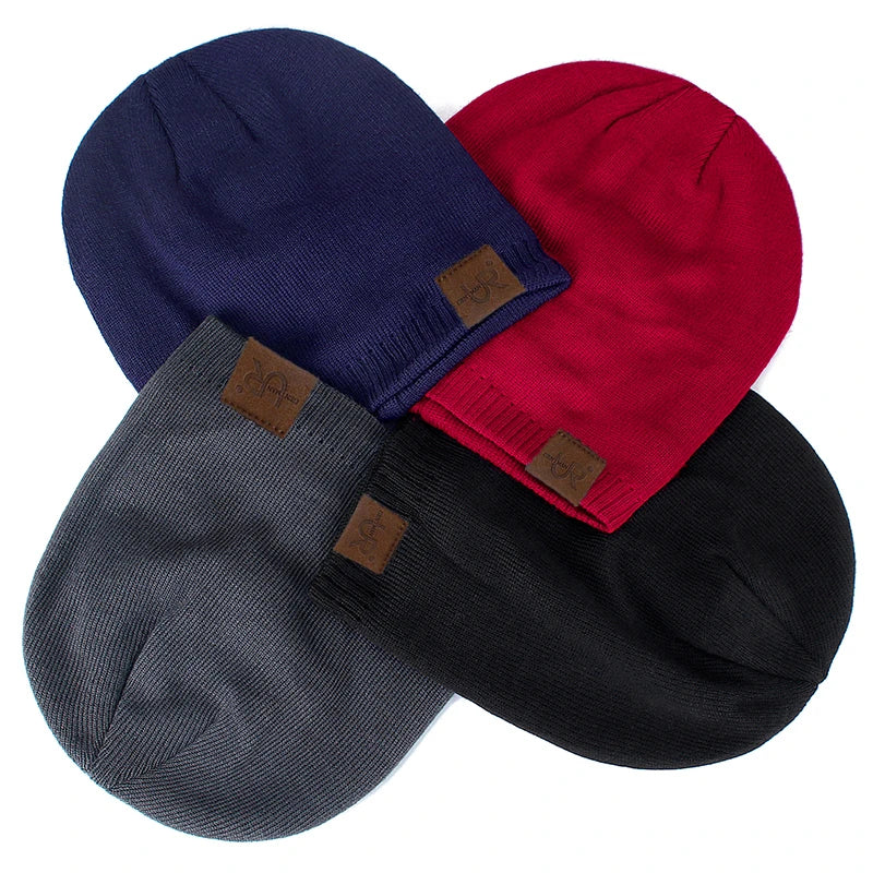 Unisex Knitted Beanie – Warm Lined for Fall & Winter