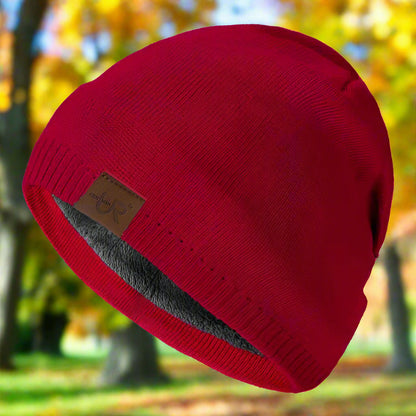 Unisex Knitted Beanie – Warm Lined for Fall & Winter