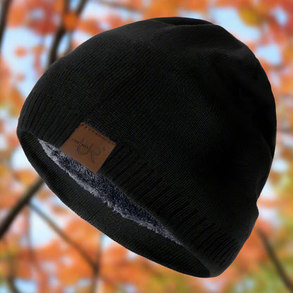Unisex Knitted Beanie – Warm Lined for Fall & Winter