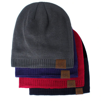 Unisex Knitted Beanie – Warm Lined for Fall & Winter