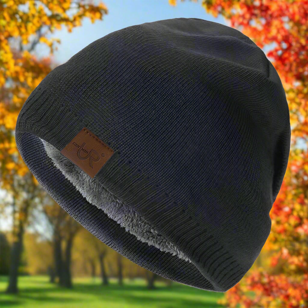 Unisex Knitted Beanie – Warm Lined for Fall & Winter