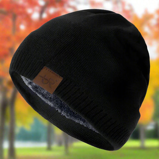 Unisex Knitted Beanie – Warm Lined for Fall & Winter
