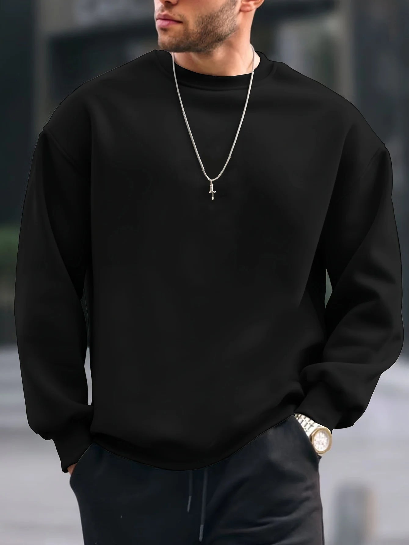 Unisex Essential Sweatshirt – Cozy Pullover for Fall & Winter